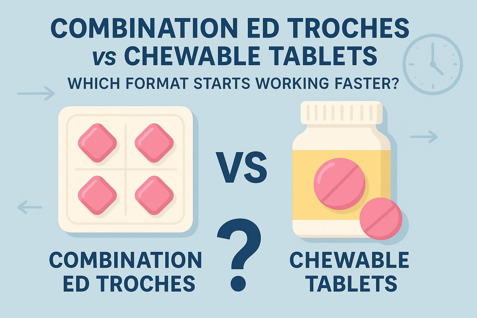 Combination ED Troches vs Chewable Tablets: Which Format Starts Working Faster?