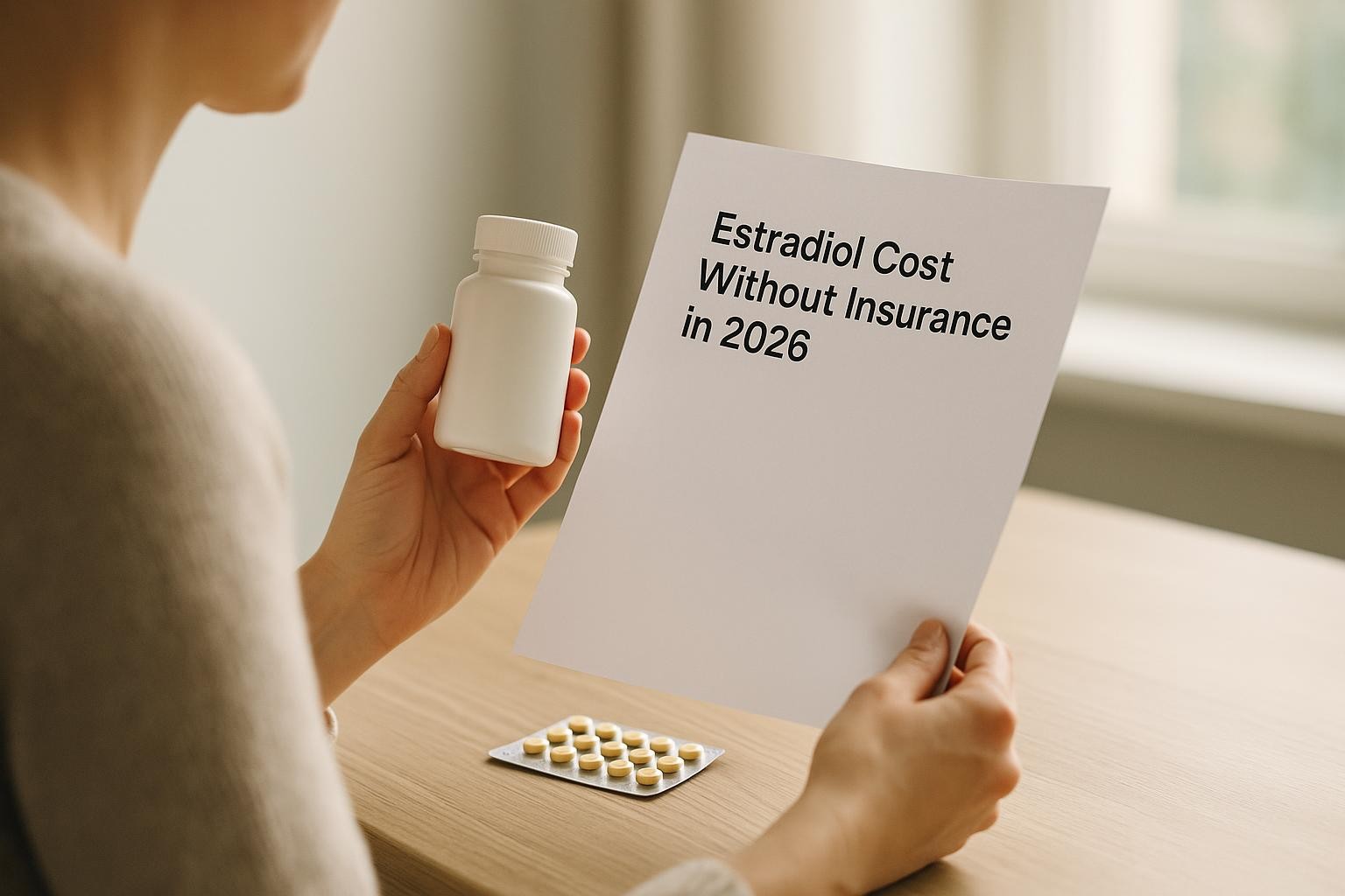 Estradiol Cost Without Insurance in 2026