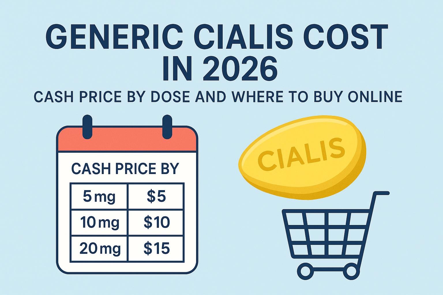 Generic Cialis Cost in 2026: Cash Price by Dose and Where to Buy Online