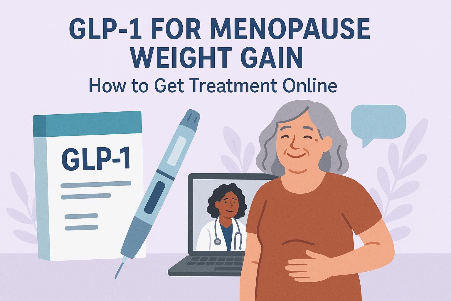 GLP-1 for Menopause Weight Gain: How to Get Treatment Online