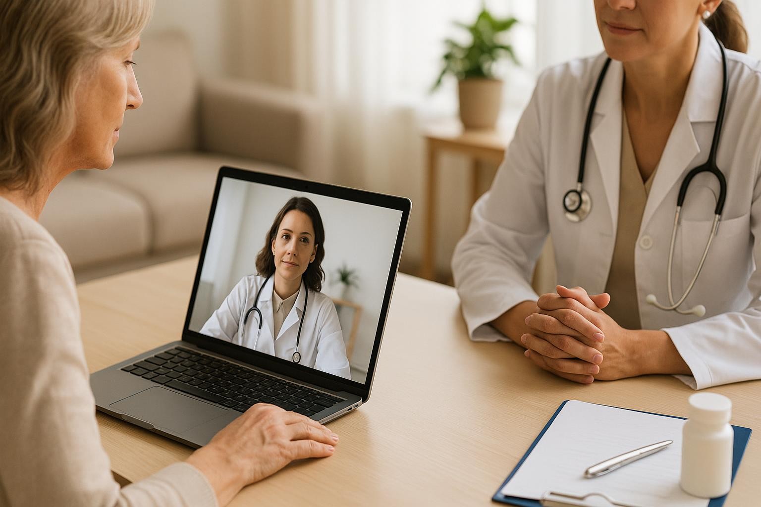 Online Menopause Care vs an In-Person OB-GYN