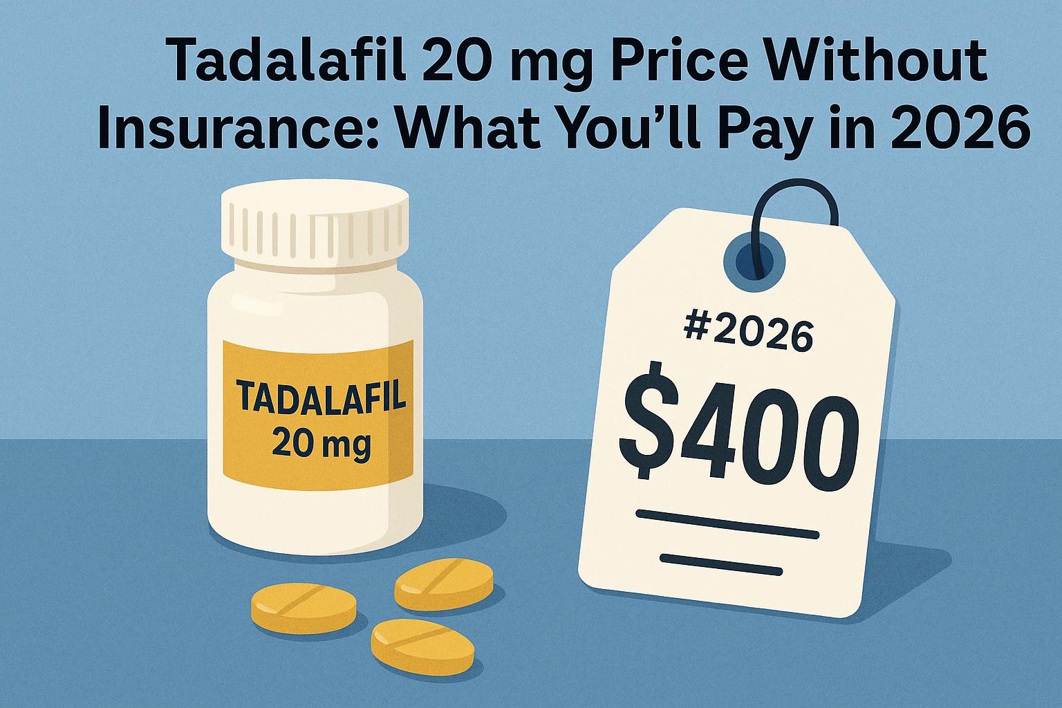 Tadalafil 20 mg Price Without Insurance: What You’ll Pay in 2026