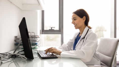 Licensed provider reviewing a patient visit