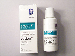 Cleocin-T Bottle — prescription drug image
