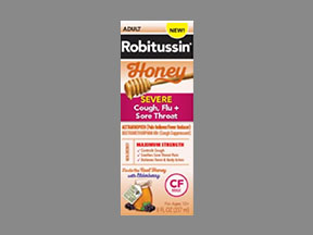 Robitussin Honey Cgh/Flu/Thrt Bottle — prescription drug image