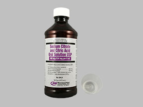Sod Citrate-Citric Acid Bottle — prescription drug image