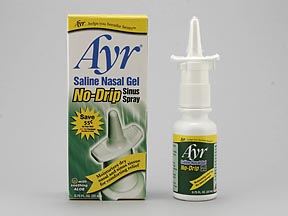 Ayr Saline Nasal No-Drip Spray Btl — prescription drug image