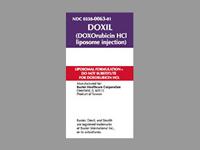 Doxil Vial — prescription drug image