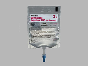 Ceftriaxone Sodium In Dextrose Bottle — prescription drug image