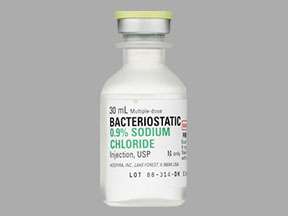 Sodium Chloride Bacteriostatic Vial — prescription drug image
