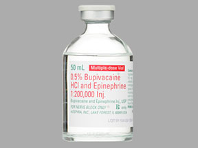 Bupivacaine-Epinephrine Vial — prescription drug image