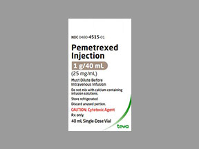 Pemetrexed Vial — prescription drug image
