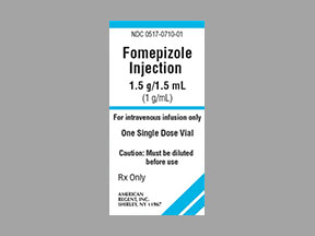Fomepizole Vial — prescription drug image