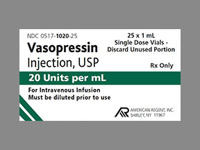 Vasopressin Vial — prescription drug image