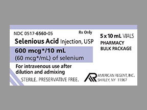Selenious Acid Vial — prescription drug image
