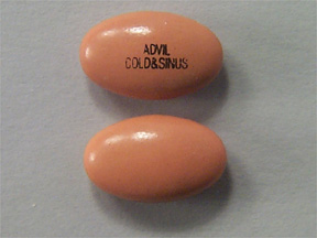Advil Cold/Sinus Bottle — prescription drug image