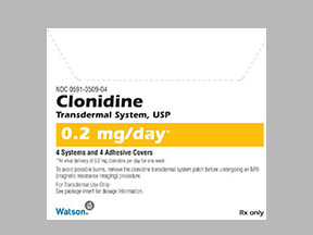 Clonidine Box — prescription drug image