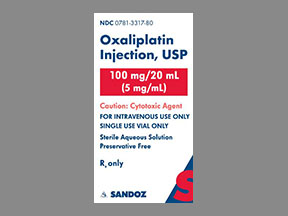 Oxaliplatin Vial — prescription drug image