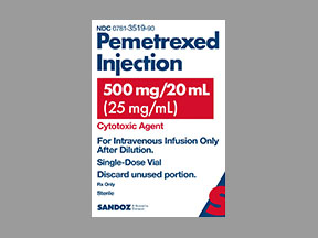 Pemetrexed Disodium Vial — prescription drug image