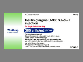 Insulin Glargine Solostar Pen — prescription drug image