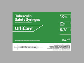 Ulticare Tuberculin Safety Syr Box — prescription drug image