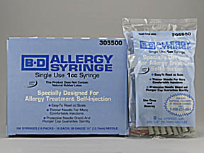 Bd Allergy Syringe Box — prescription drug image