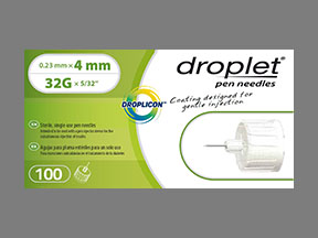 Droplet Pen Needles Box — prescription drug image