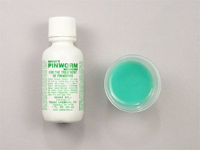 Reeses Pinworm Medicine Bottle — prescription drug image