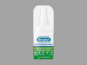 Benadryl Extra Strength Bottle — prescription drug image