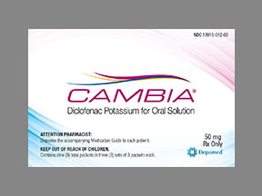 Cambia Box — prescription drug image