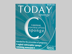 Today Sponge Box — prescription drug image