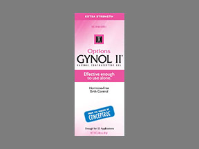 Options Gynol Ii Contraceptive Tube Of Gel — prescription drug image