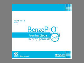 Benzepro Foaming Cloths Box — prescription drug image