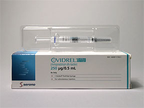Ovidrel Syringe — prescription drug image