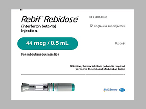 Rebif Rebidose Syringe — prescription drug image