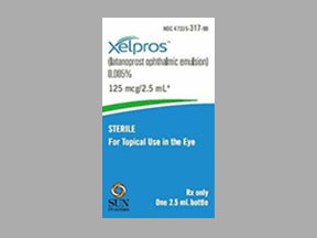 Xelpros Bottle — prescription drug image