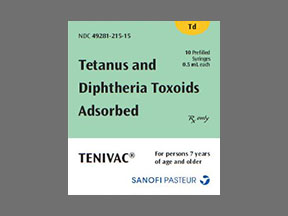 Tenivac Syringe — prescription drug image