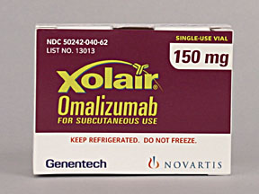 Xolair Solution Reconstituted — prescription drug image