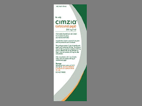 Cimzia Box — prescription drug image