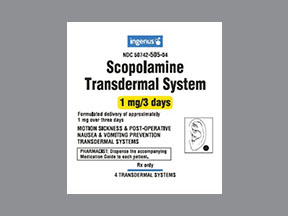 Scopolamine Box — prescription drug image