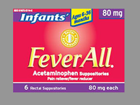 Feverall Infants Box — prescription drug image