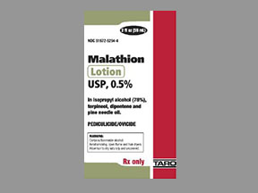 Malathion Bottle — prescription drug image