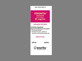 Eprontia Bottle — prescription drug image