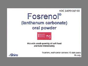 Fosrenol Box — prescription drug image