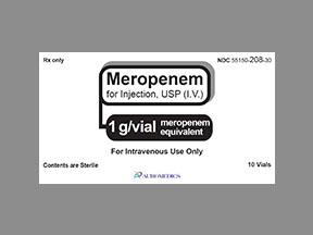 Meropenem Solution Reconstituted — prescription drug image