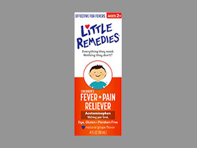 Little Remedies For Fever Bottle — prescription drug image