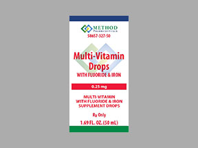 Multi-Vitamin/Fluoride/Iron Bottle — prescription drug image