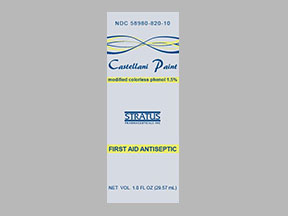 Castellani Paint Modified Bottle — prescription drug image