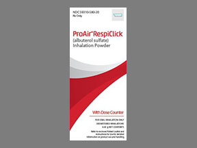 Proair Respiclick Inhaler Powder — prescription drug image