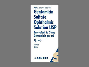Gentamicin Sulfate Bottle — prescription drug image